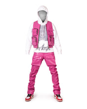 Load image into Gallery viewer, Fuchsia Leather Vest
