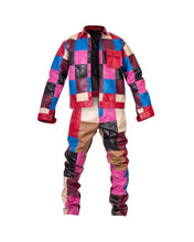 Load image into Gallery viewer, Memorial patchwork leather jacket
