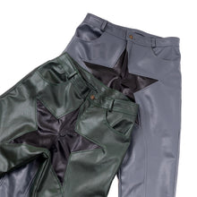 Load image into Gallery viewer, Forest Green Starboy Leather Pants
