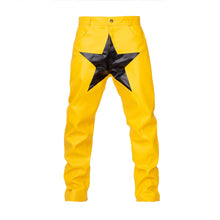 Load image into Gallery viewer, Yellow Starboy Leather Pants
