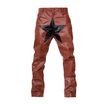 Load image into Gallery viewer, Brown Starboy Leather Pants
